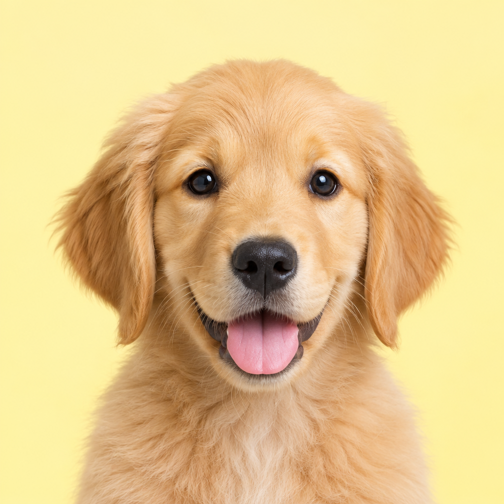 Golden Retriever puppy portrait