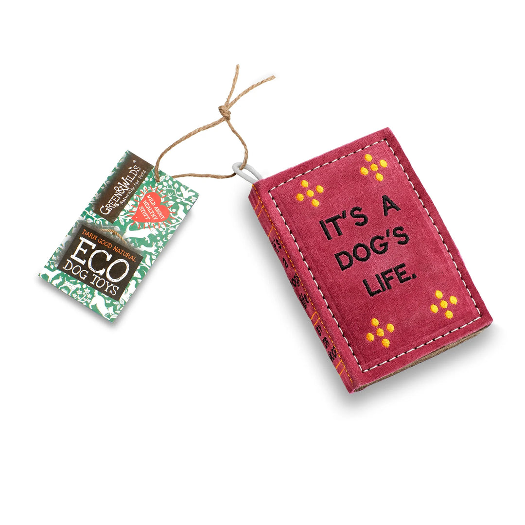 Eco friendly It’s a Dog’s Life dog toy by Green and Wild’s suitable for medium sized and large sized dogs supplied by Paw Branch