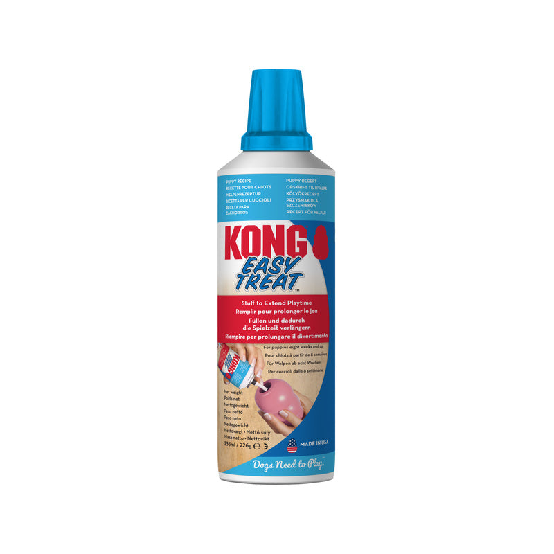 KONG Easy Treat Puppy Chicken Liver dog treat spray can packaging front supplied by Paw Branch