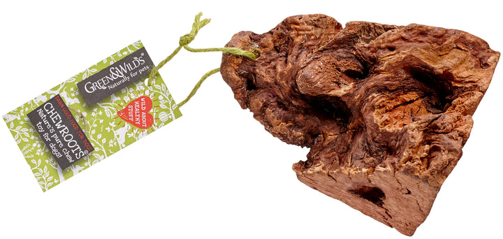 Large chewroot with a Green & Wilds label on a white background