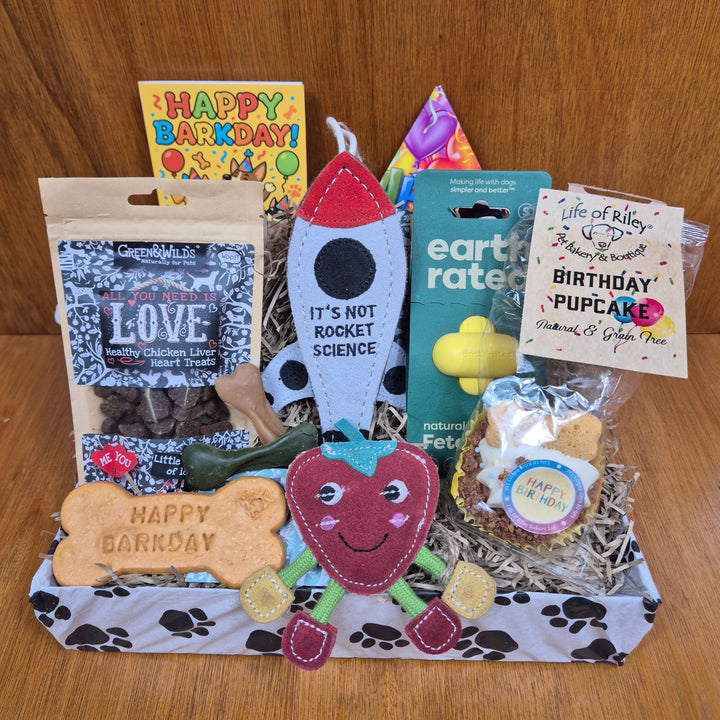 The Paw Branch Club Top Dog Birthday Box brings joy to tiny tails with safe toys and natural treats.