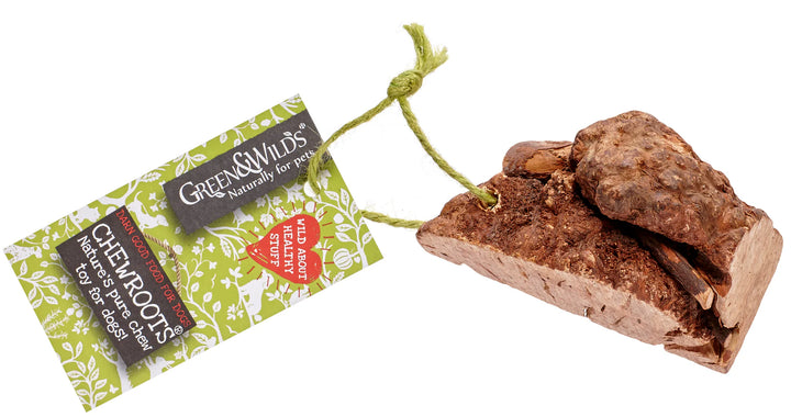 Green & Wilds extra small  chewroots with label on a white background